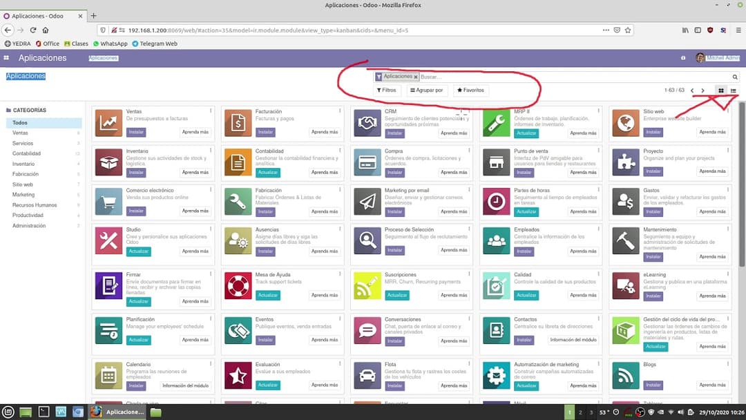 Instalación de módulos en Odoo 14 Thumbnail