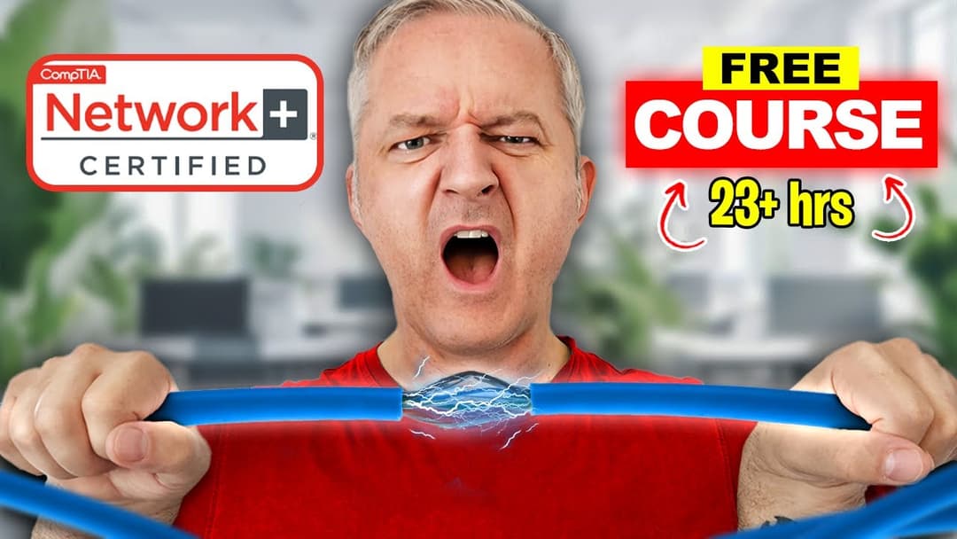 CompTIA Network+ Full Course FREE [23+ Hours] #comptia Thumbnail